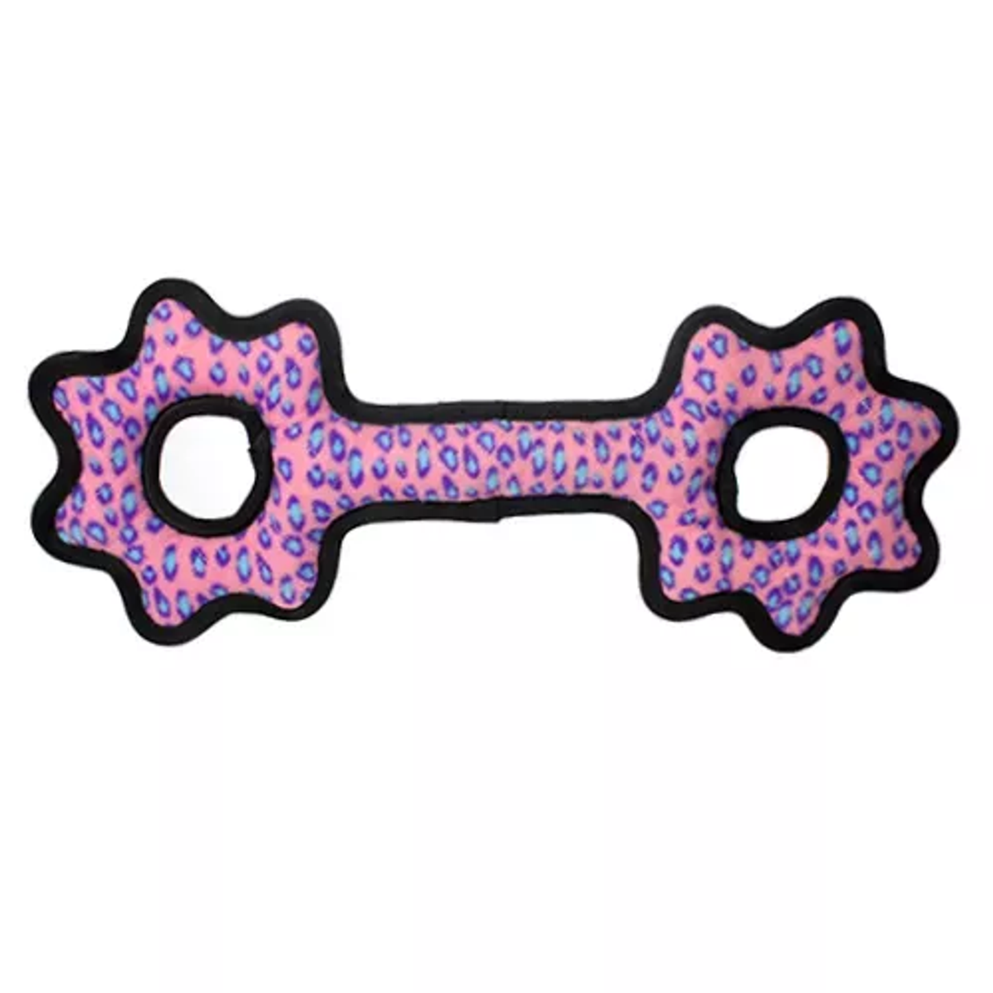 Tuffy Ultimate Tug-O-Gear Dog Toy – Pink Leopard Durable Large