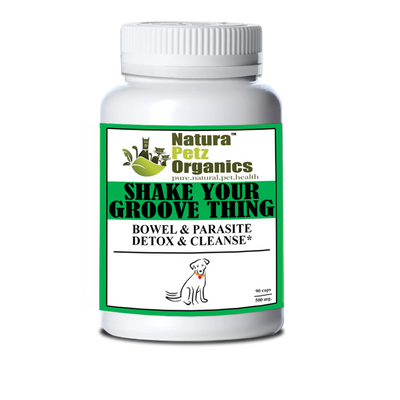 shake your groove thing bowel parasite detox cleanse dog 500 mg 90 cap
