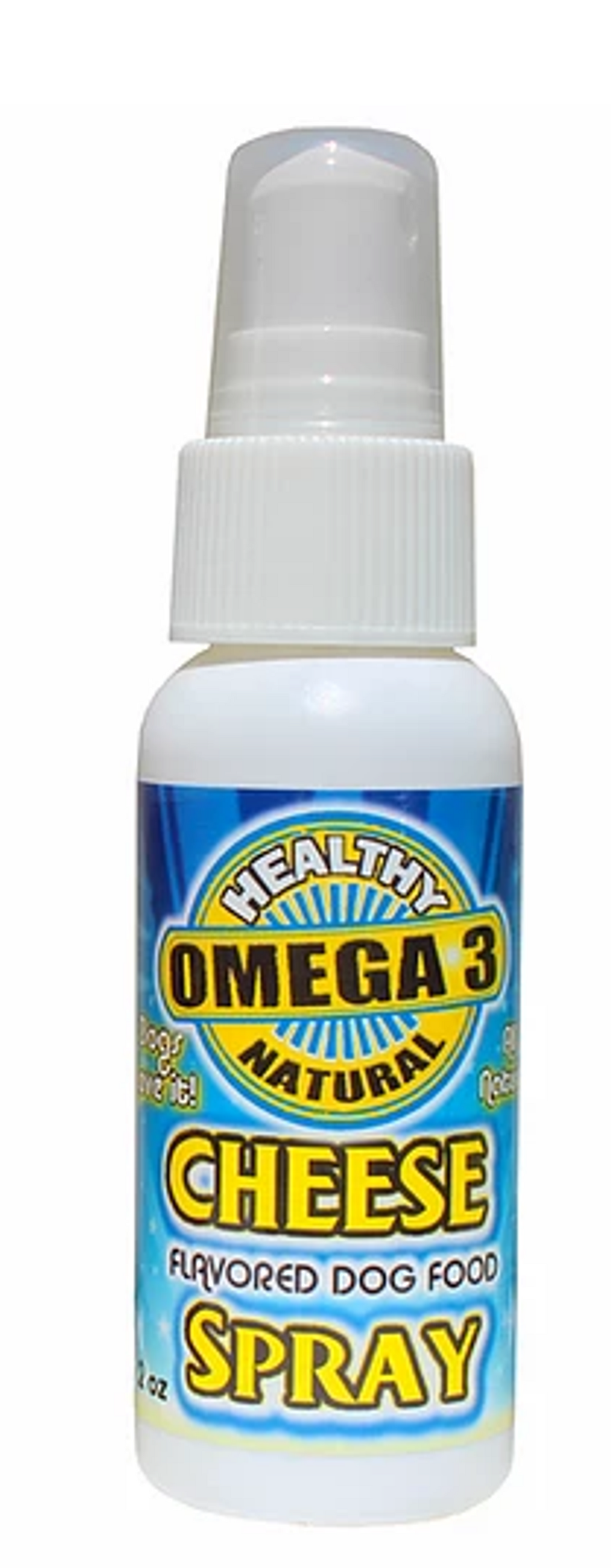 Flavored Sprays Cheese Dog Food Topper – Vegan Omega 3 Dressing, 2oz