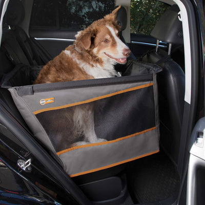 K&H Pet Products Buckle n' Go Dog Car Seat - Large Gray Mesh Travel Bed