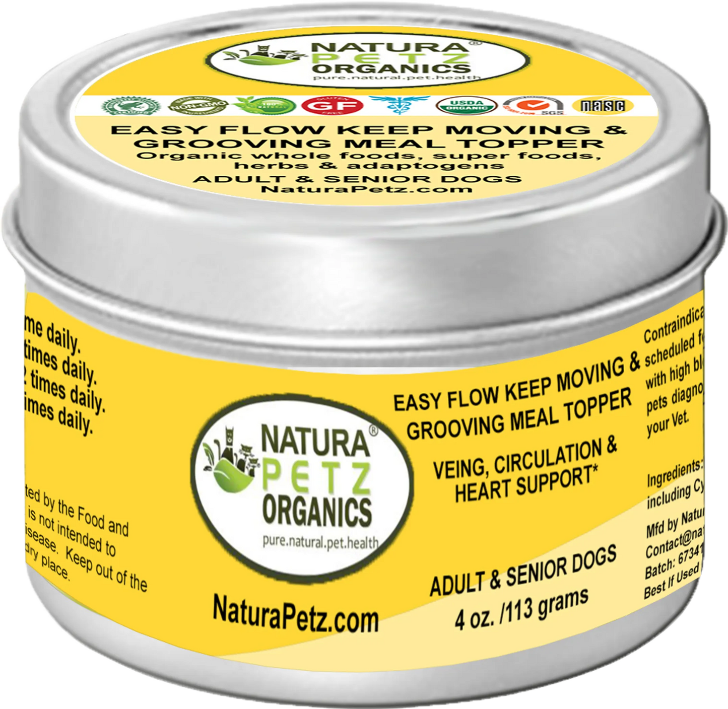 Organic Pet Systems Easy Flow Dog Meal Topper – Heart & Circulation Support