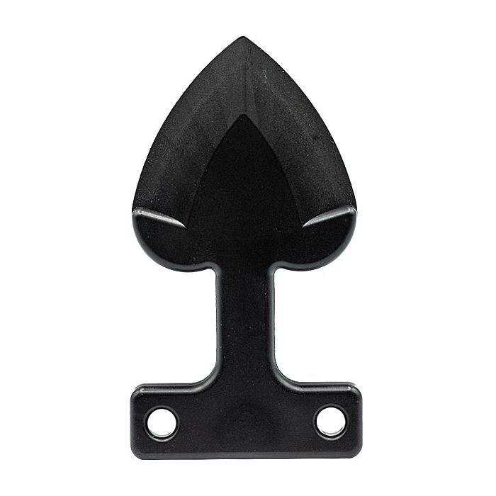 Heart Attack Self-Defense Keychain - Black ABS Plastic
