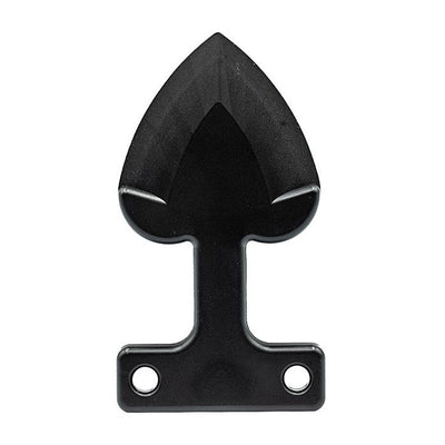 Heart Attack Self-Defense Keychain - Black ABS Plastic