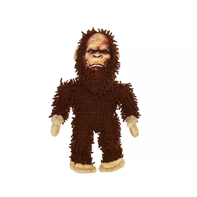 Mighty Jr Micro Bigfoot Durable Plush Dog Toy - Brown - VIP Products