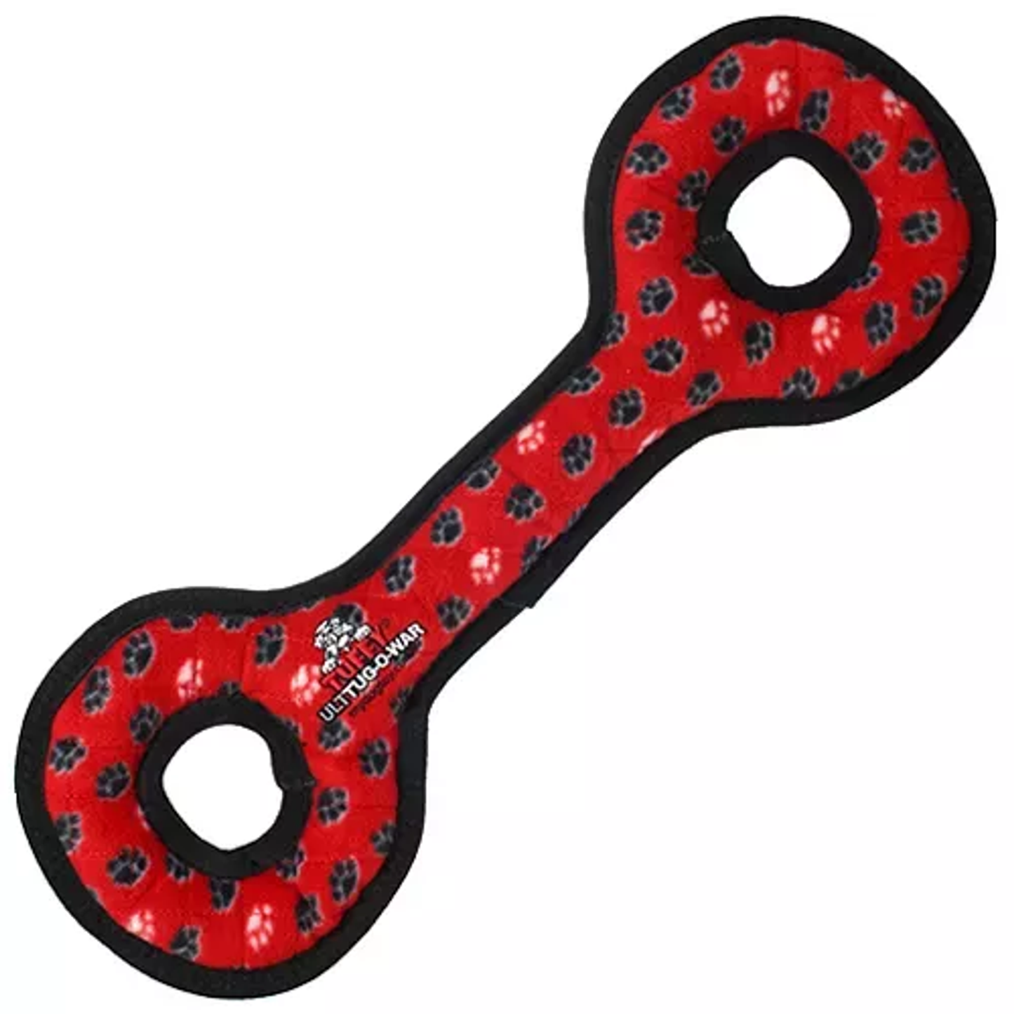 Tuffy Ultimate Tug-O-War Durable Large Dog Toy - Red Paw Material