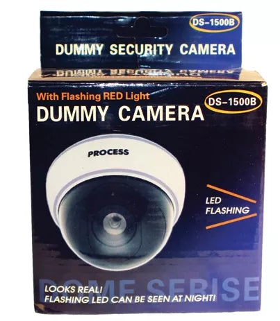 Dummy Dome Camera With Led, White Body, White