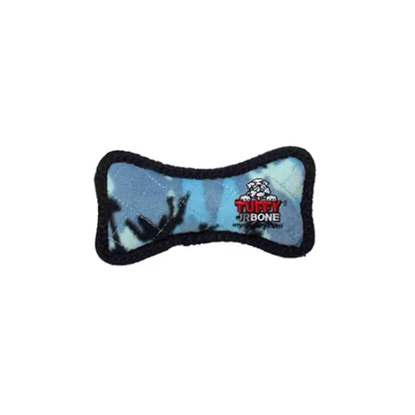 Tuffy Jr Bone Camo Blue Dog Toy – Durable Interactive Tug Toy