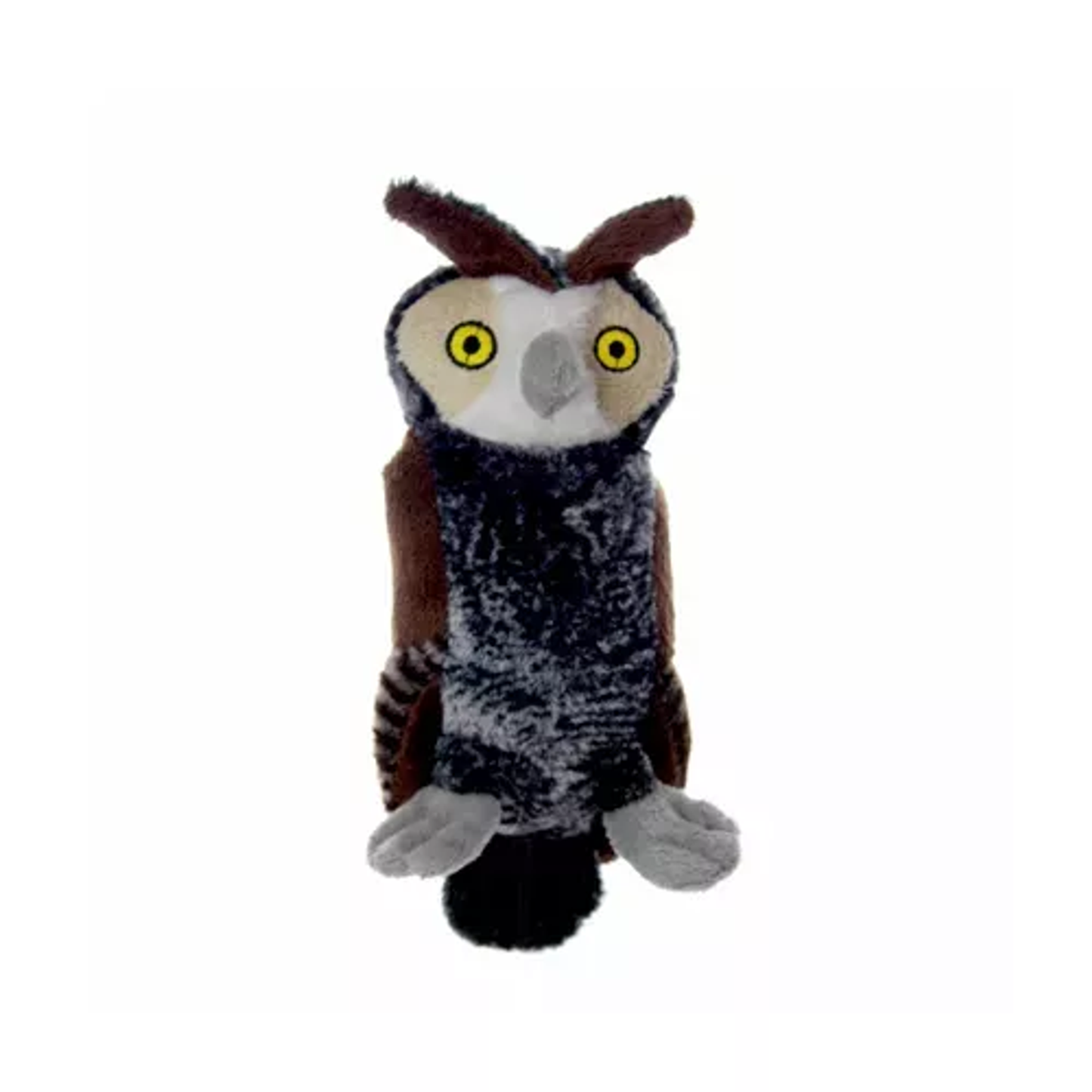 Mighty Jr Nature Owl Dog Toy – Durable Plush Interactive Tug Toy
