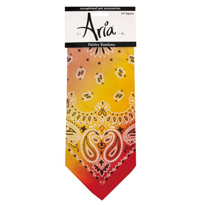 aria paisley bandana purple red