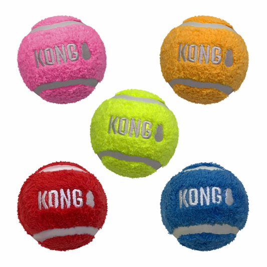KONG(R) Sport(R) Softies Balls Dog Fetch Toy Assorted, Medium 3pk