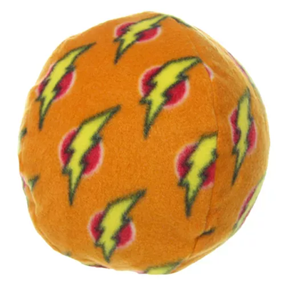 Mighty Ball Large Orange Plush Dog Toy – Durable 2-Layer Interactive Toy