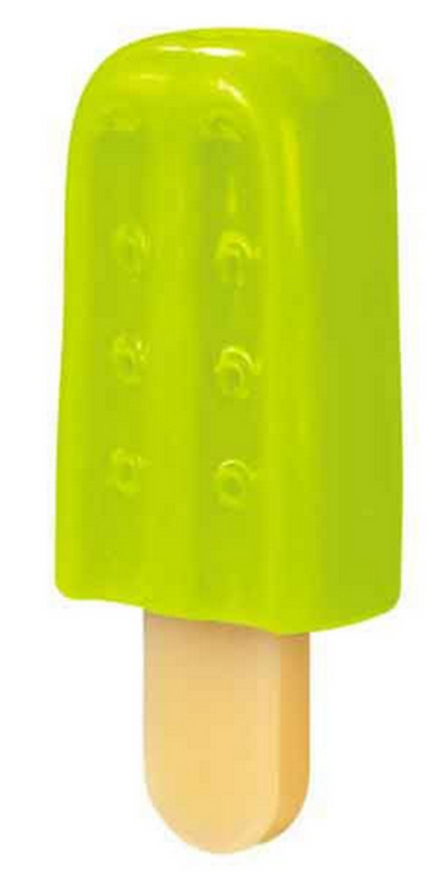 Cool Pup Popsicle Dog Toy – Large Green Durable Rubber Toy by Pet Edge