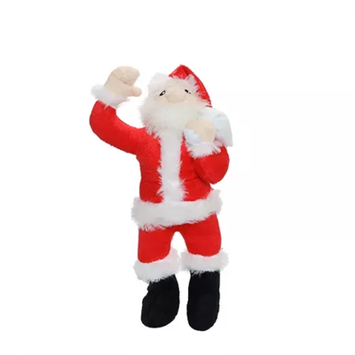Mighty Jr Arctic Santa Dog Toy – Durable Plush Red & White Tug Toy