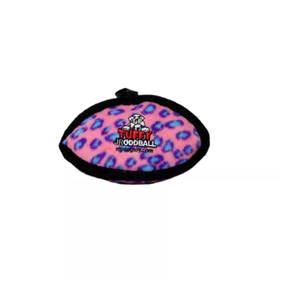 Tuffy Jr Odd Ball Dog Toy – Pink Leopard Durable Interactive Toy