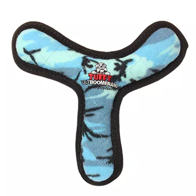 Tuffy Ultimate Boomerang Large Dog Toy – Durable 4-Layer Floating Blue