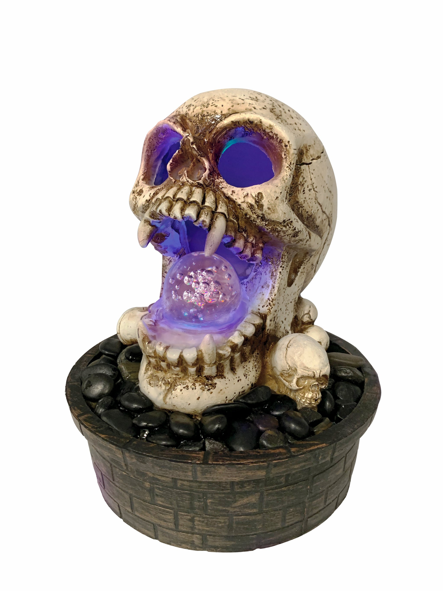 Danner Damien Tabletop Meditation Fountain with LED Glass Orb