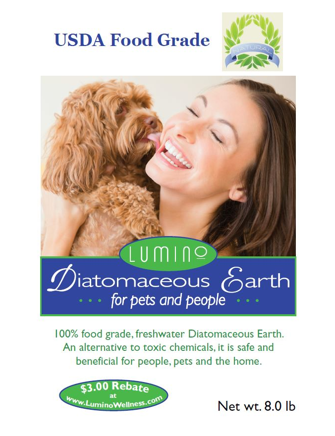 Lumino Wellness Food Grade Diatomaceous Earth for Pets - 8 lbs