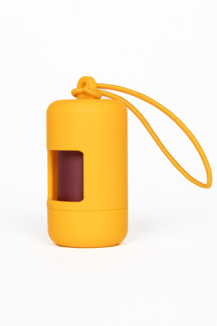 Aria the Fox Marigold Dog Waste Bag Dispenser – Durable Leash Attachment