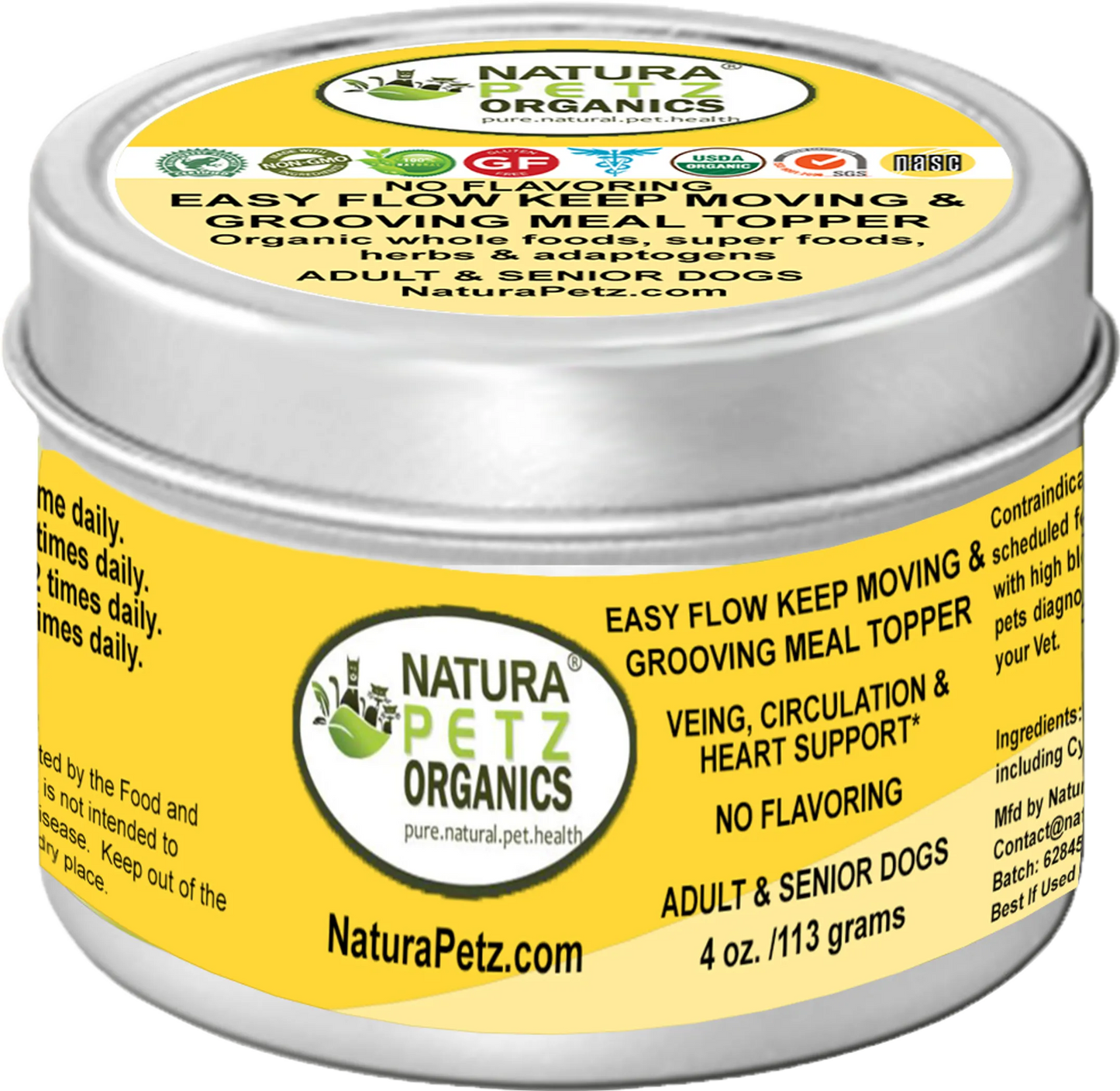 Organic Pet Systems Easy Flow Dog Meal Topper – Heart & Circulation Support