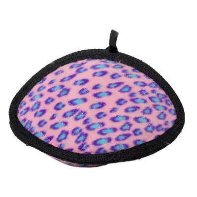 Tuffy Ultimate Odd Ball Durable Dog Toy - Large Pink Leopard Print
