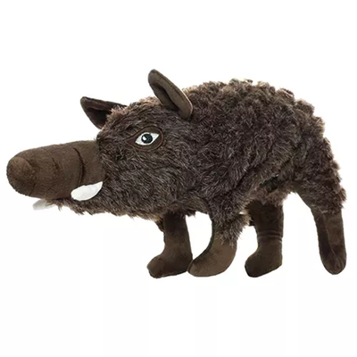 Mighty Massive Safari Javelina Dog Toy – Durable Brown Plush Toy