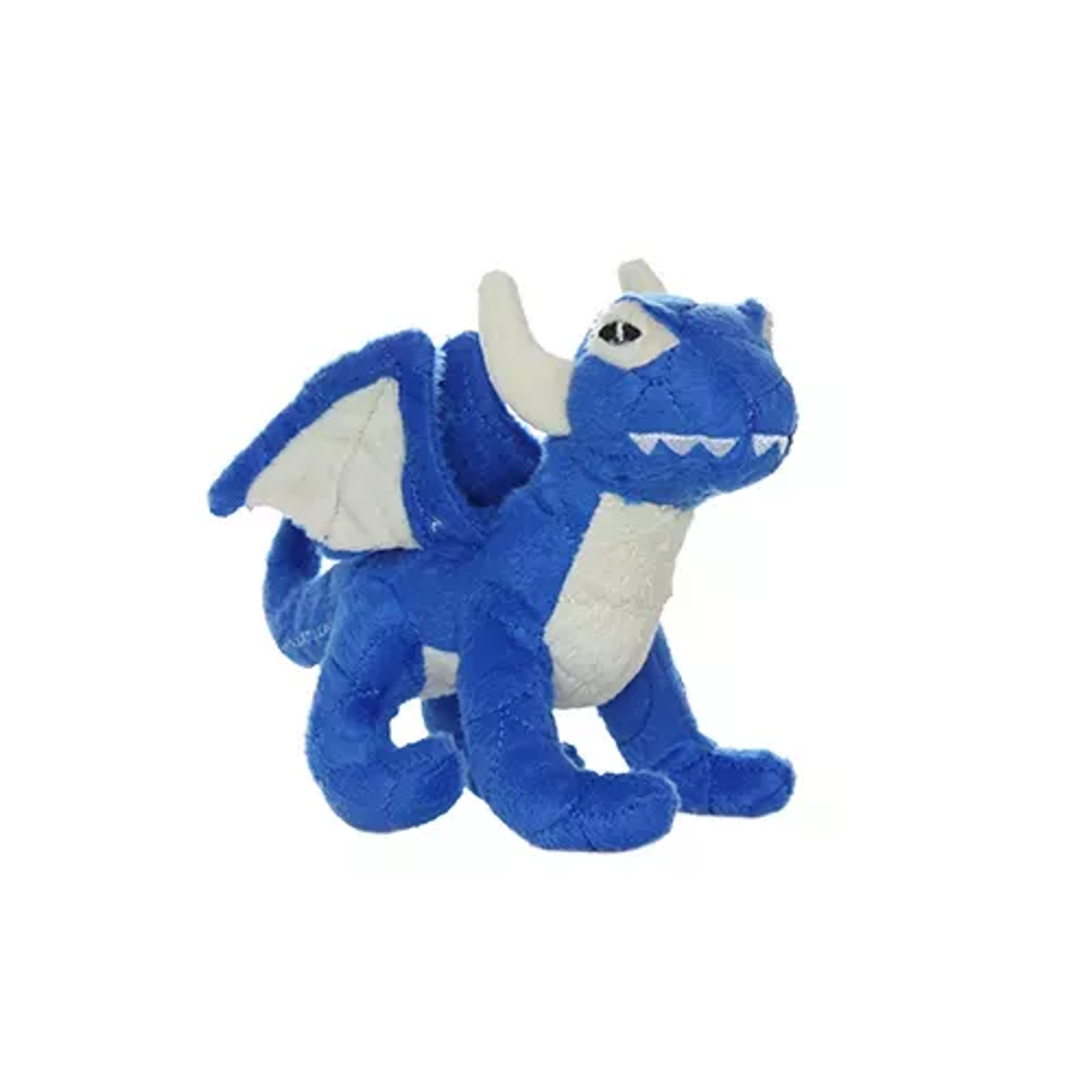 Mighty Jr Dragon Blue Dog Toy – Durable Plush Interactive Tug Toy