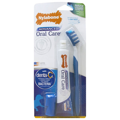 Nylabone Advanced Oral Care Dog Dental Kit – Toothbrush and Toothpaste