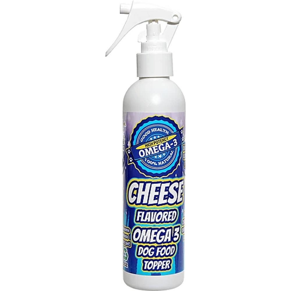 Flavored Sprays Cheese Dog Food Topper | Vegan Omega-3 Spray, 8oz