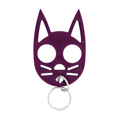 Cat Strike Self-Defense Keychain – Purple Polymer