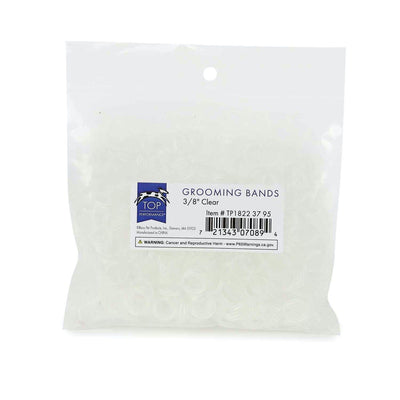 tp grooming bands 3 8in clear 500ct