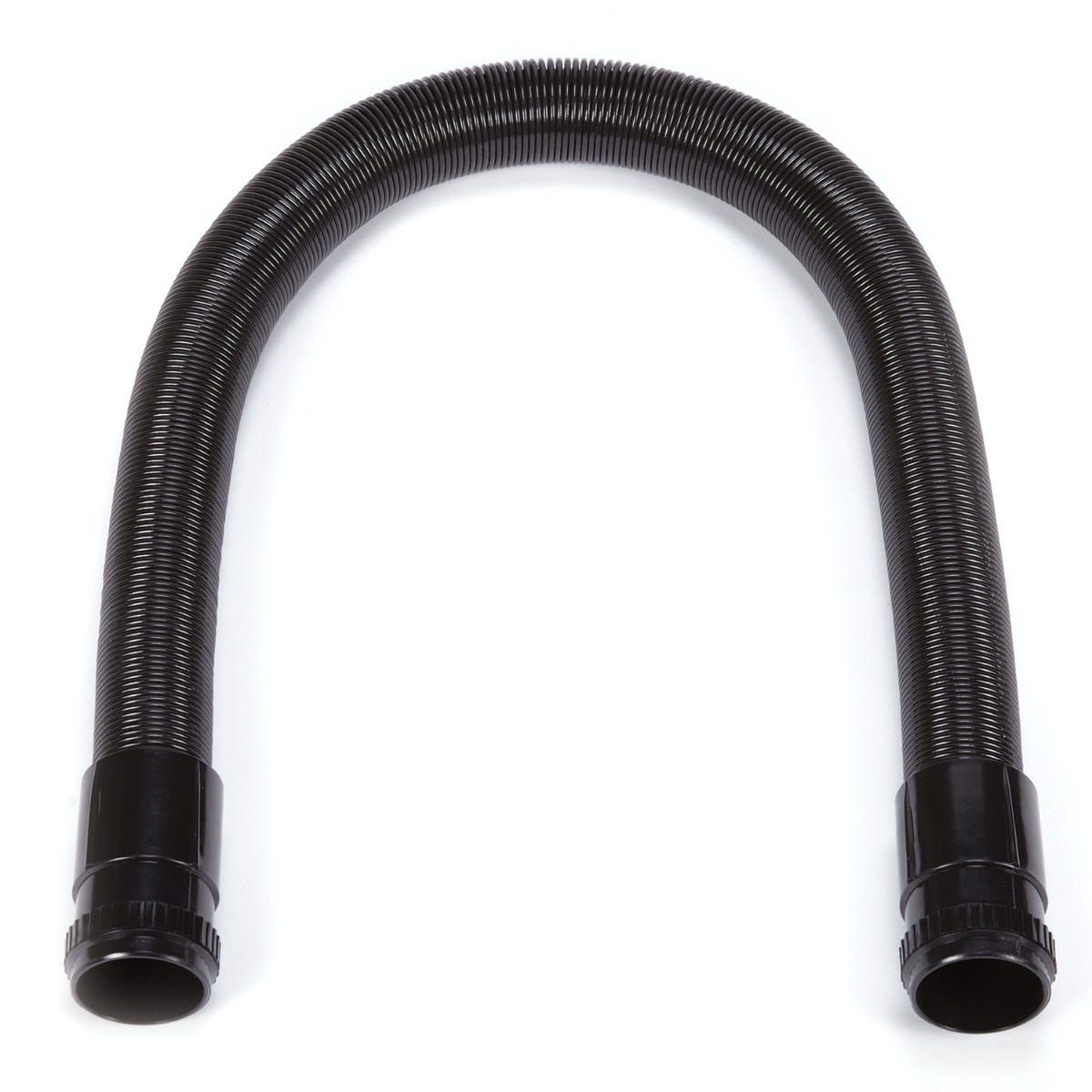 Black flexible hose with connectors for Master Equipment FlashDry Stand Dryer.