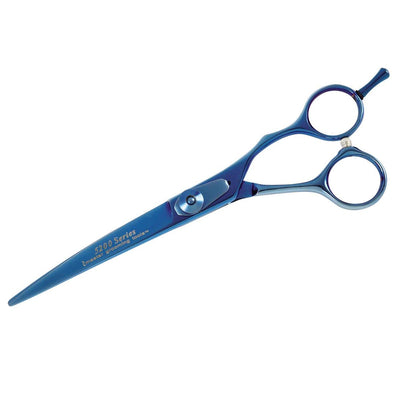 master grooming tools 5200 series blue titanium 6 5in curved shears