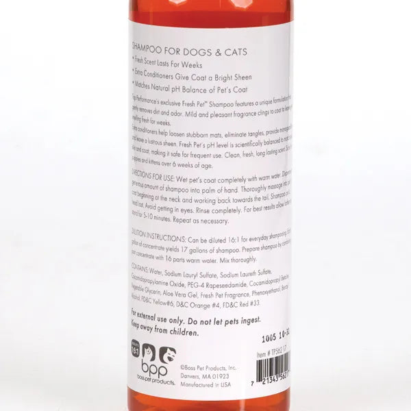 Top Performance Fresh Pet Dog Grooming Shampoo, 17oz