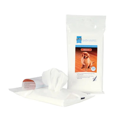 Top Performance Bath Wipes - Fresh Pet Scent - 24 Pack