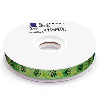 top performance flowers printed ribbon rolls 50 yard
