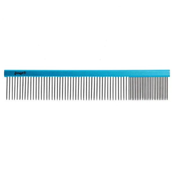 Pet Edge MG Aluminum Finishing Comb for Dog Grooming, 10-Inch