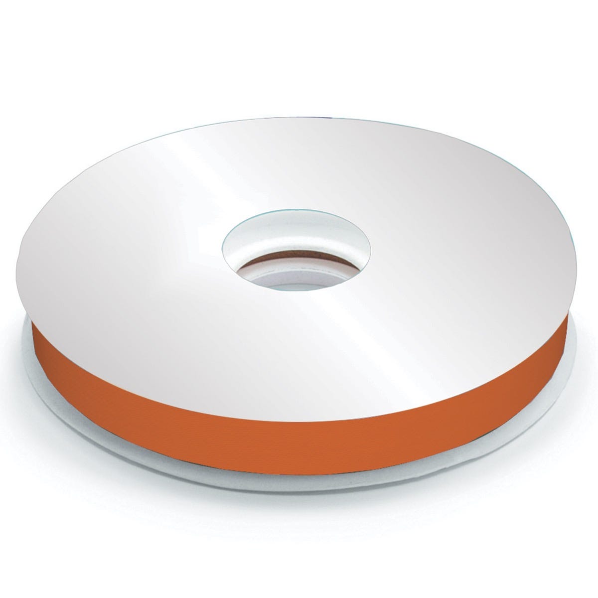 poly satin ribbon orange 100 yds