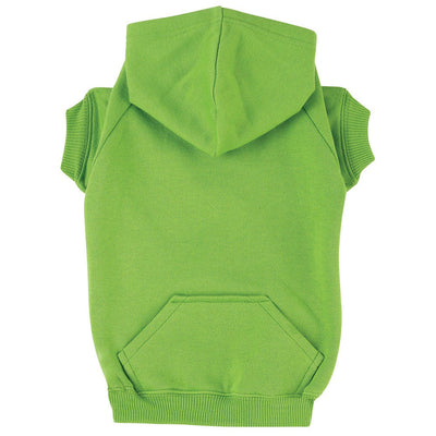 zack zoey basic hoodie m green