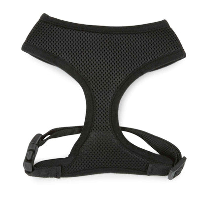 casual canine mesh harness s black