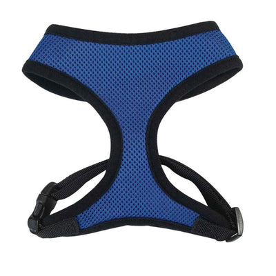 casual canine mesh harness m blue