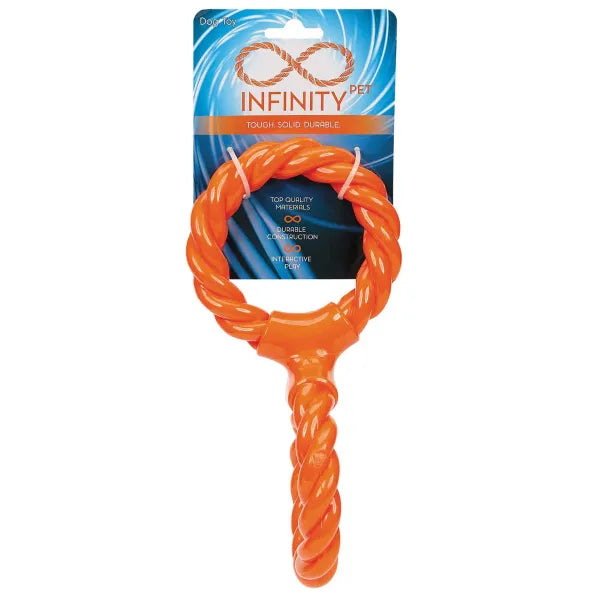 Infinity TPR Rope Double Ring Twist Tugs - Orange