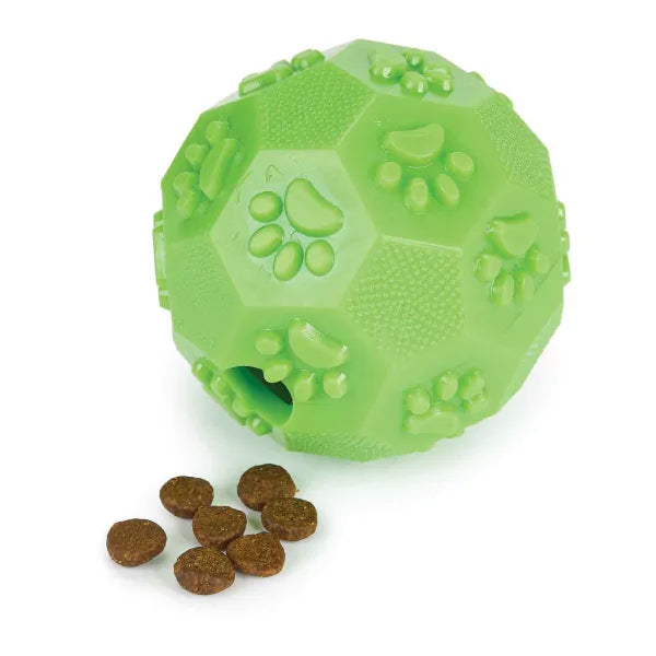 Digger's Paw Interactive Chuckle & Treat Ball Dog Toy - Durable TPR