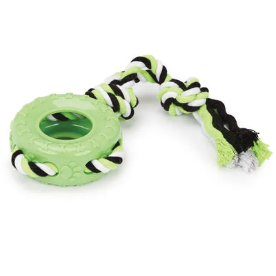 Pet Edge BPP Dog Rope Tug TPR Toy – Durable 2pc Set for Chewers