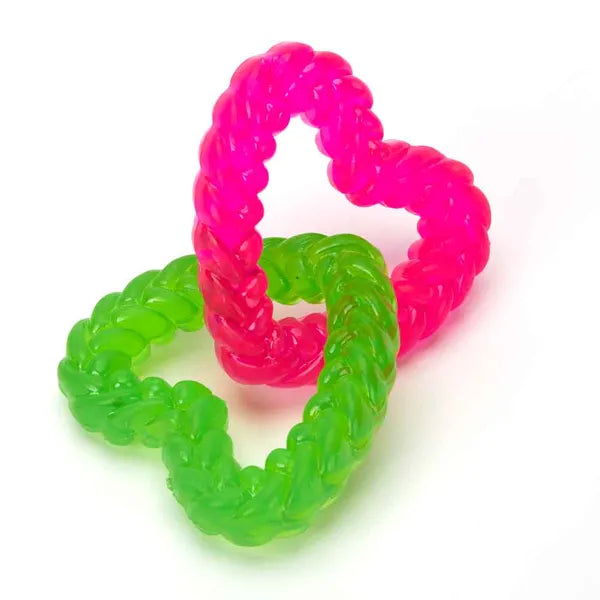 Digger's Chainlink Hearts Dog Chew Toy – Durable TPR Dental Toy