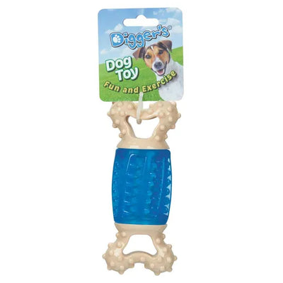Pet Edge DGR Giggle Bone Blue Interactive Dog Chew Toy – Color Choice
