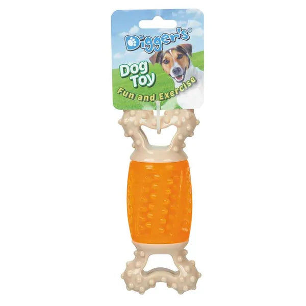 Pet Edge DGR Giggle Bone Blue Interactive Dog Chew Toy – Color Choice