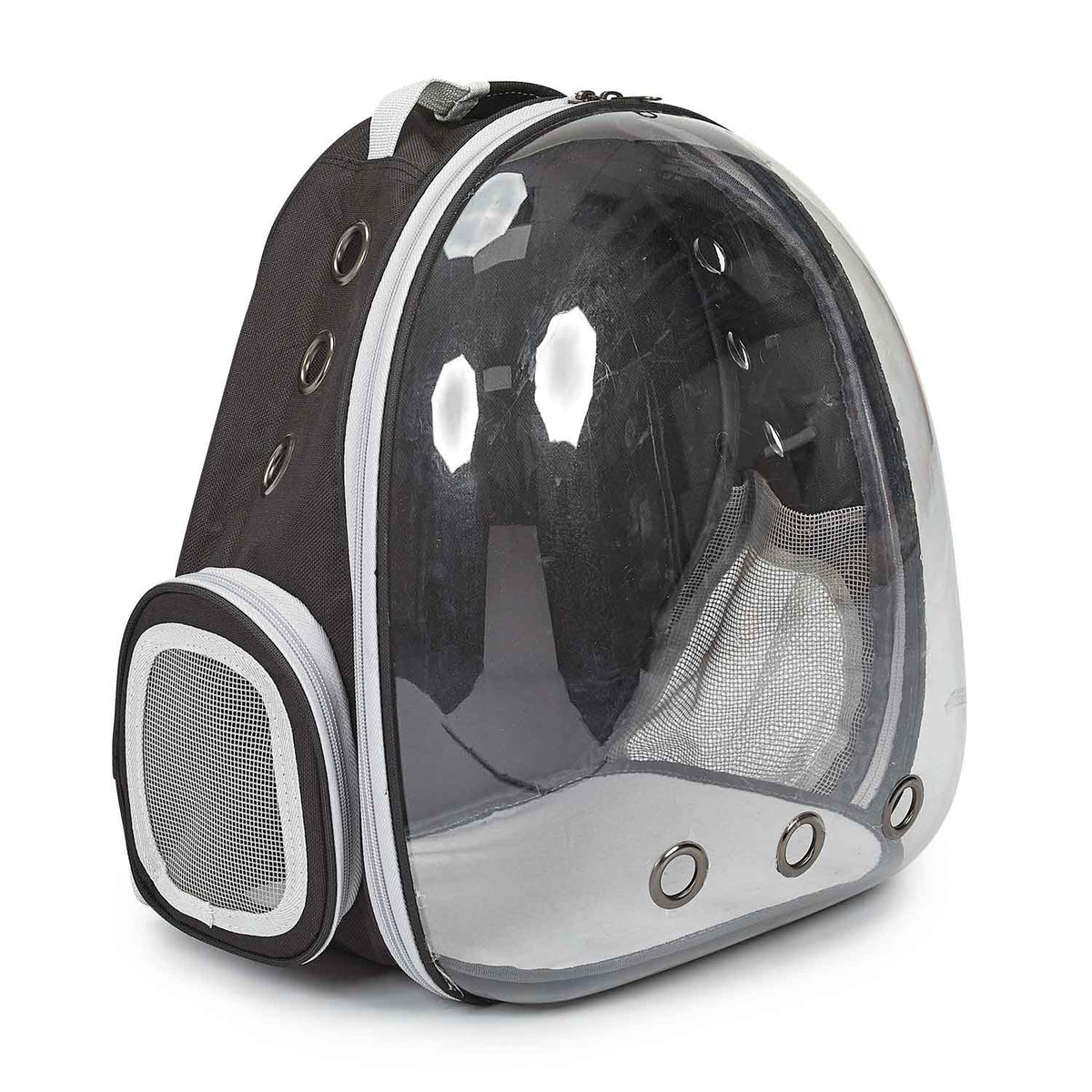 CR Bubble-View Pet Carrier Black/Gray