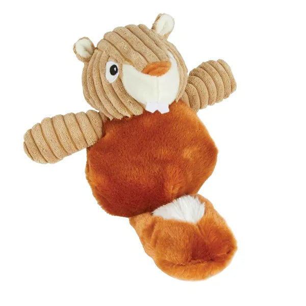 Zanies Country Crew Plush Squeaker Dog Toy 4-Pack – Corduroy & Plush