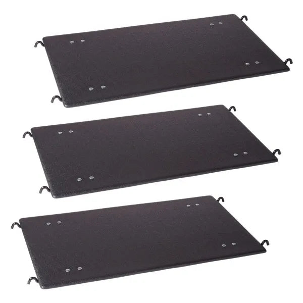 ProSelect Cat Cage Deluxe Platforms – Black Plastic Perch Set, 3 Pc