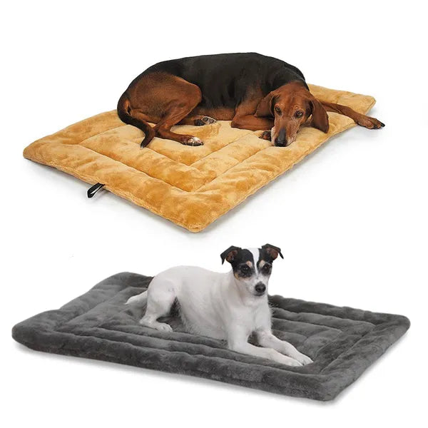 slumber pet plush mat s 18x13in sand